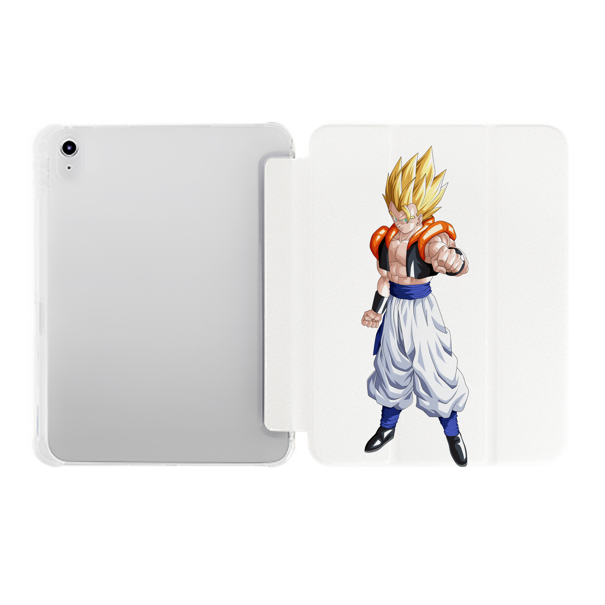 （画像用） ドラゴンボール ベジータ四世（Bejīta Yonsei）DRAGON BALL Vegeta IV IPad ケース ペン収納付き 三つ折りスタンド PUレザー×シリコン 対応機種9.5/10.5/10.9インチ